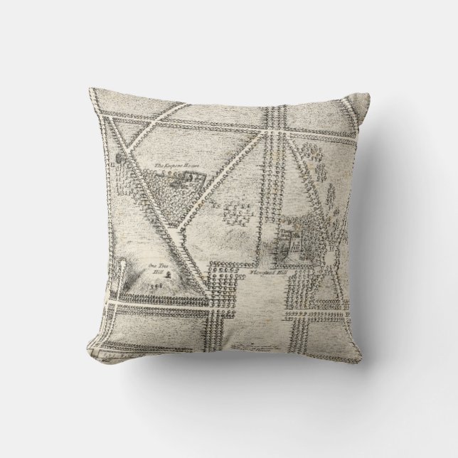 Map of Greenwich Park Cushion (Front)