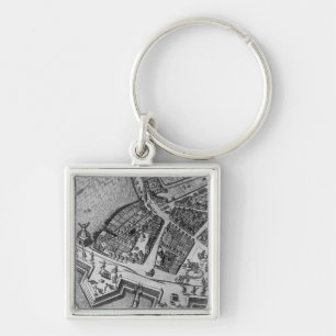 Map of Hamburg Key Ring