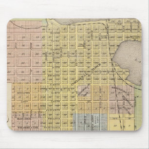 Map of Hastings, Dakota County, Minnesota Mouse Mat
