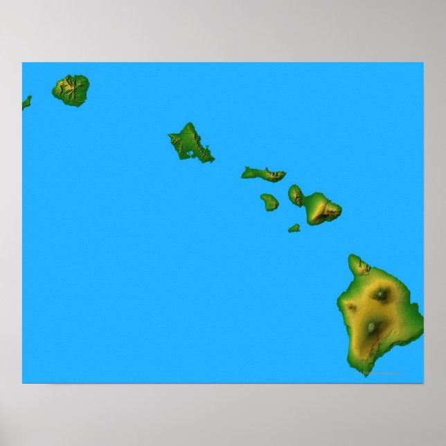 Map of Hawaii Poster (Front)