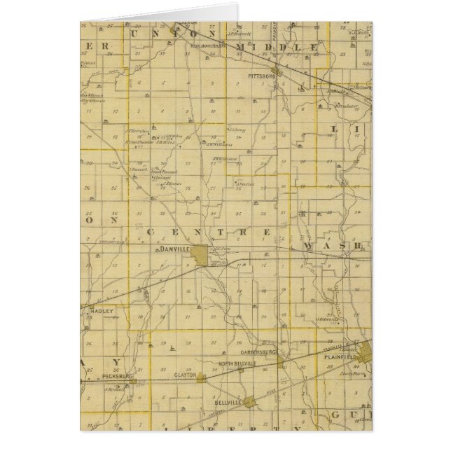 Map of Hendricks County (Front)