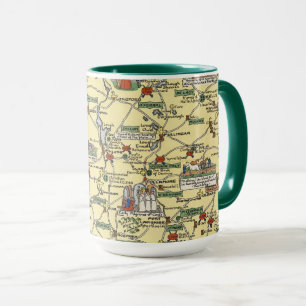 Map of Historical Ireland Mug