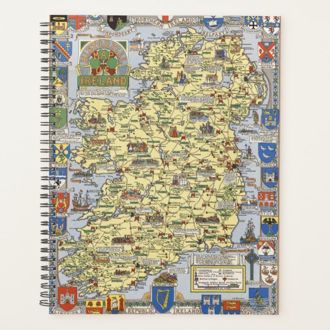 Map of Historical Ireland Planner (Front)