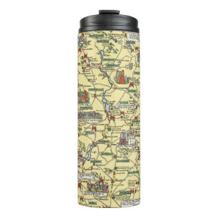 Map of Historical Ireland Thermal Tumbler