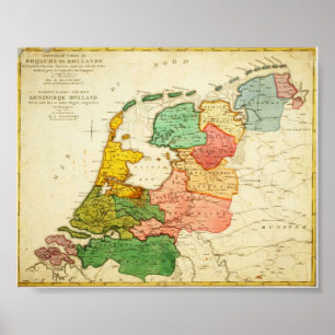 Map of Holland 1809 - Kingdom of Holland Poster