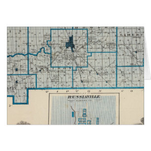 Map of Howard County with Russiaville
