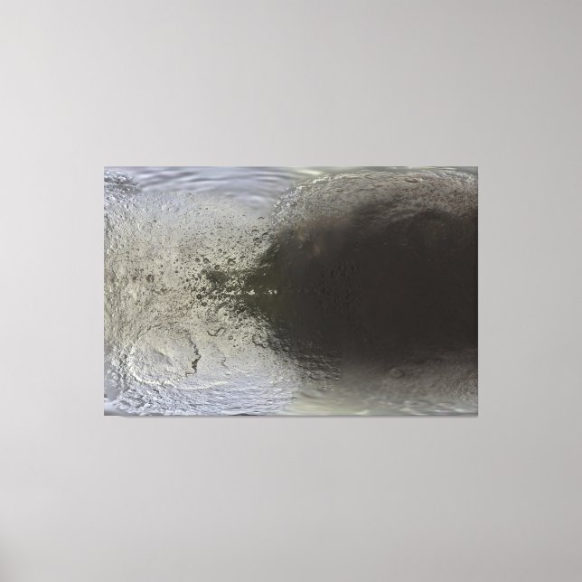 Map of Iapetus Canvas Print (Front)