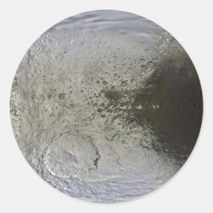 Map of Iapetus Classic Round Sticker