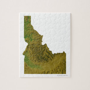 Map of Idaho 2 Jigsaw Puzzle