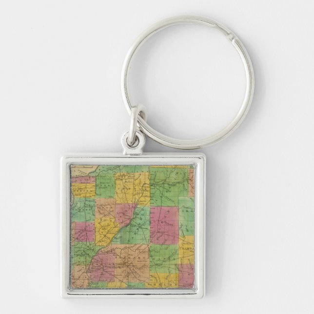 Map of Illinois Key Ring (Front)