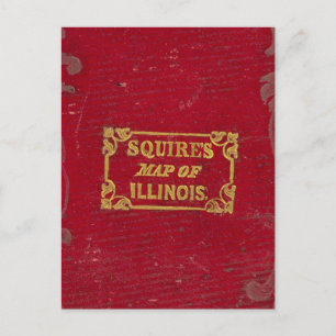 Map of Illinois Postcard