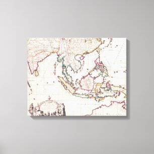 Map of India & the East Indies Canvas Print