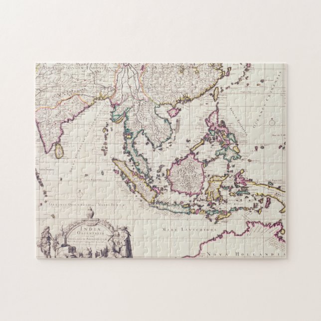 Map of India & the East Indies Jigsaw Puzzle (Horizontal)