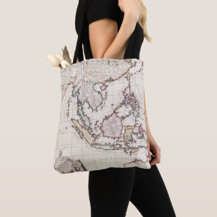 Map of India & the East Indies Tote Bag