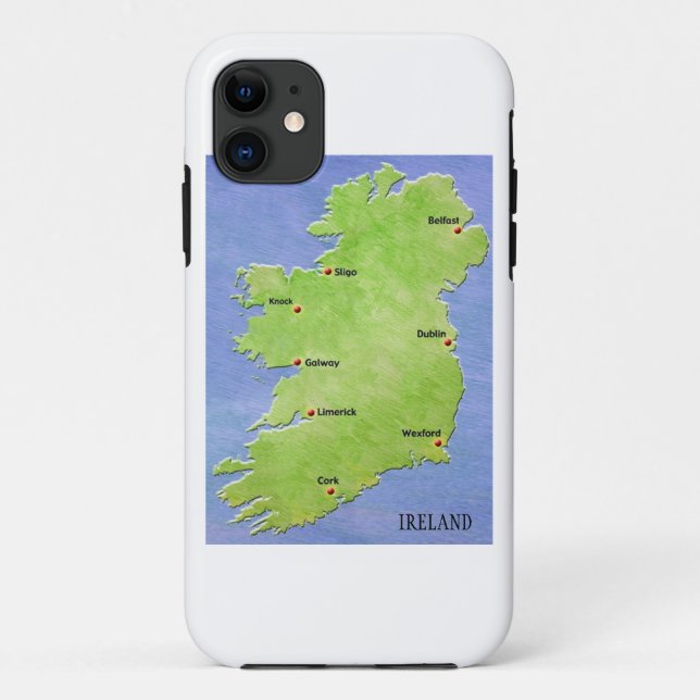 Map of Ireland iPhone case (Back)