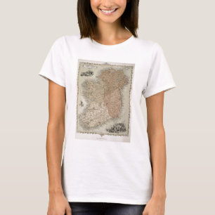 Map of Ireland, published c.1850 (hand-coloured en T-Shirt