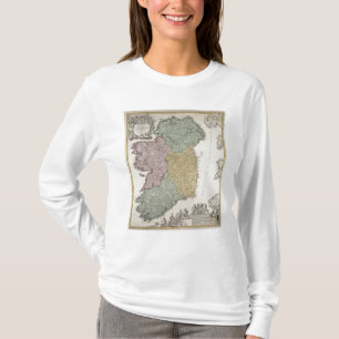 Map of Ireland showing the Provinces of Ulster T-Shirt