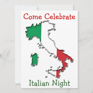 Map of Italy Invitation