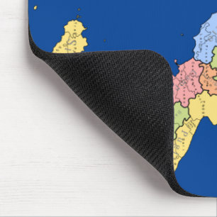 Map of Italy * Mapa de Italia Mouse Mat