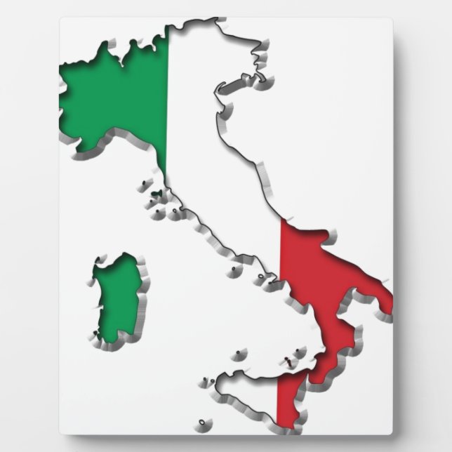 Map of Italy Plaque (Front)