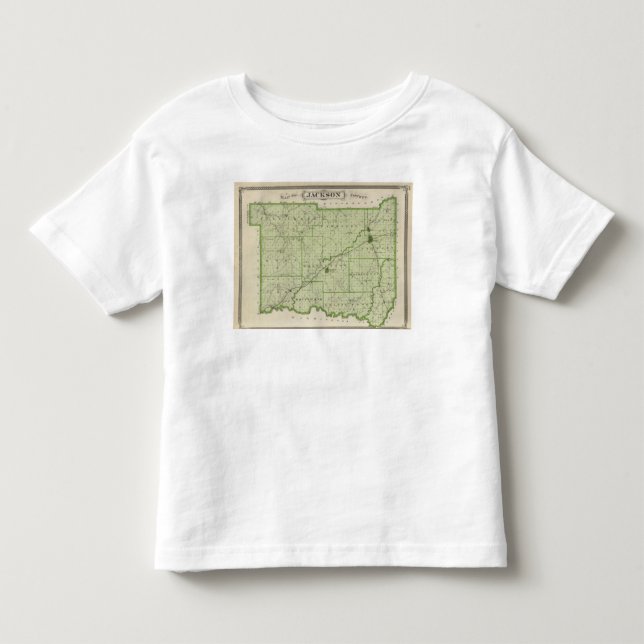 Map of Jackson County Toddler T-Shirt (Front)