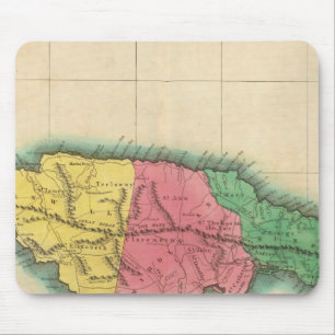 Map Of Jamaica Mouse Mat