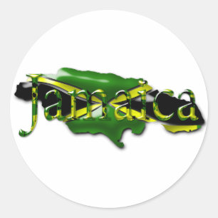 Map of Jamaica Sticker
