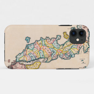 Map of Japan in 1655 iPhone 11 Case
