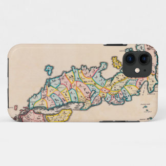 Map of Japan in 1655 iPhone 11 Case