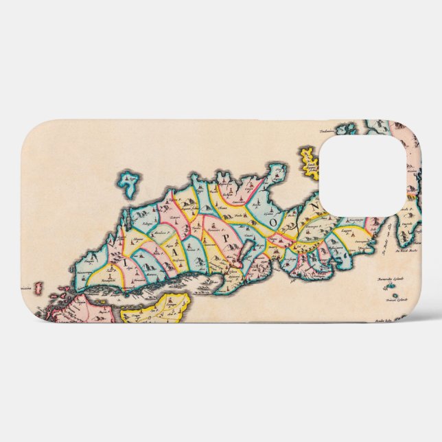 Map of Japan in 1655 Case-Mate iPhone Case (Back (Horizontal))