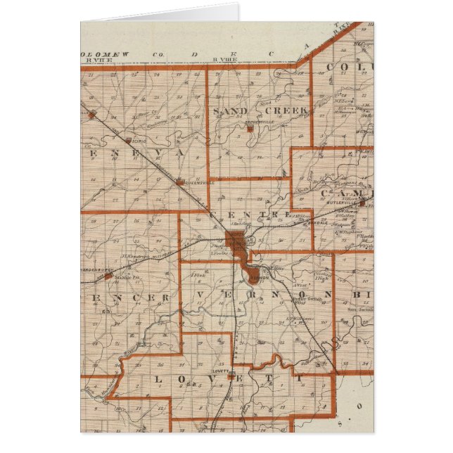Map of Jennings County (Front)
