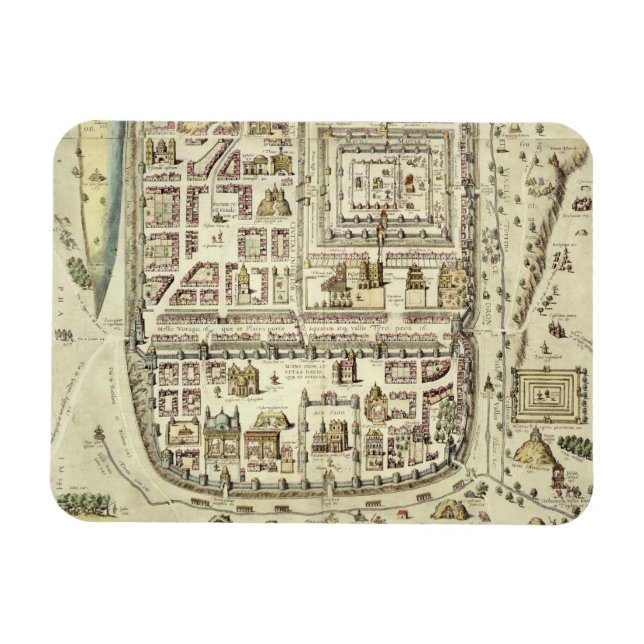 Map of Jerusalem and the surrounding area, from 'C Magnet (Horizontal)