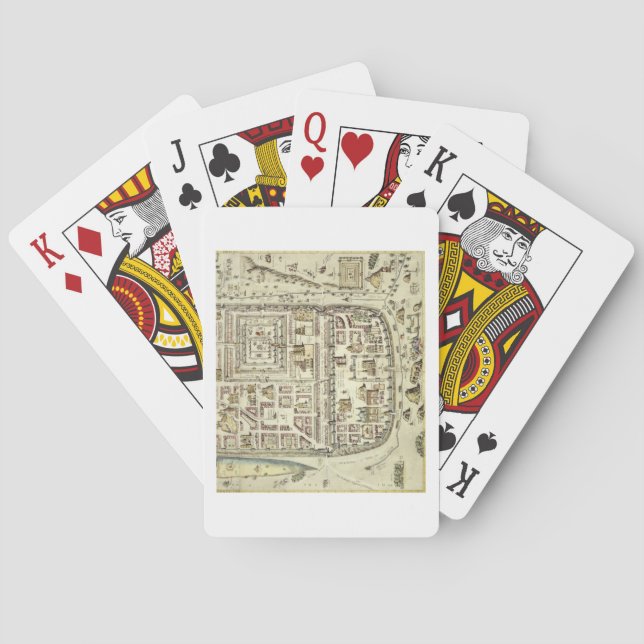 Map of Jerusalem and the surrounding area, from 'C Playing Cards (Back)