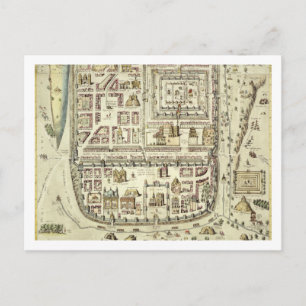 Map of Jerusalem and the surrounding area, from 'C Postcard