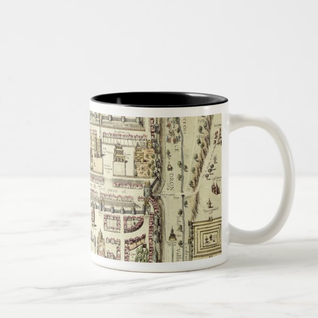 Map of Jerusalem and the surrounding area, from 'C Two-Tone Coffee Mug (Right)