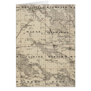 Map of Jones County, State of Iowa
