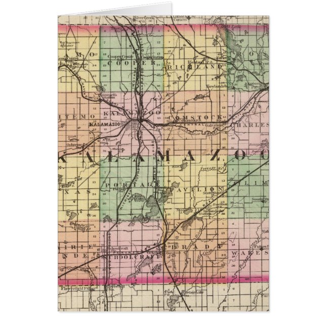 Map of Kalamazoo County, Michigan (Front)