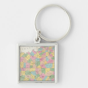 Map of Kentucky & Tennessee Key Ring