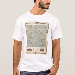 Map of Keokuk County, State of Iowa T-Shirt