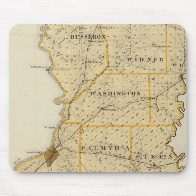 Map of Knox County Mouse Mat (Front)