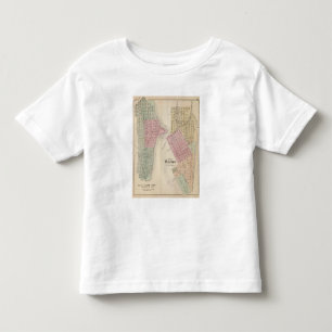 Map of Lake City, and Map of Wabasha, Minnesota Toddler T-Shirt