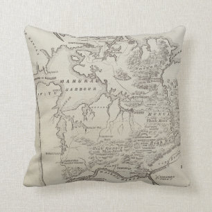 Map of land between Auckland & Waikato River Cushion