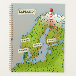 Map Of Lapland Planner