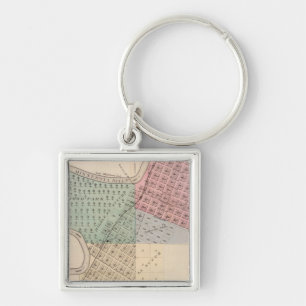 Map of Le Sueur, Map of Cleveland, Minnesota Key Ring