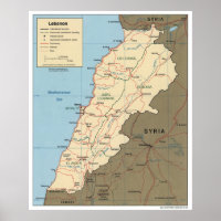Map of Lebanon (2000)