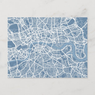 Map of London Map Postcard