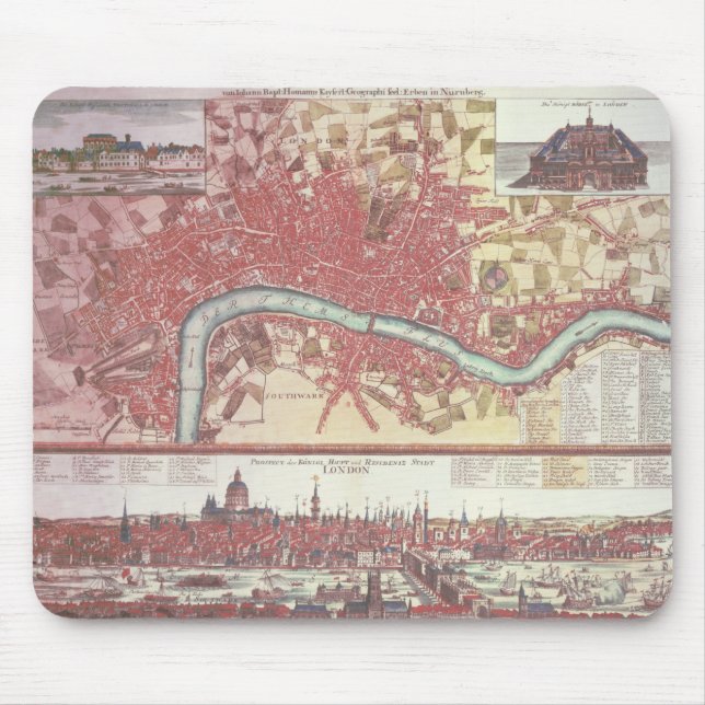 Map of London Mouse Mat (Front)