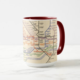 Map of London's Underground Railways Mug