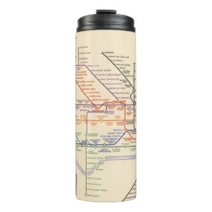 Map of London's Underground Railways Thermal Tumbler