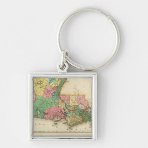 Map Of Louisiana Key Ring